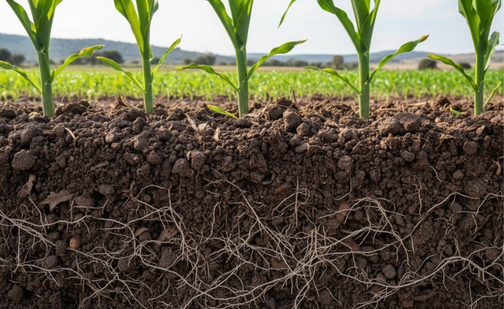 Langfos organiese fosfaatkunsmis in wortelgroei